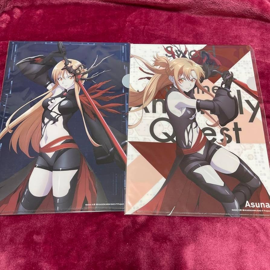 ソードアート・オンライン　SAO　アスナ　クリアファイル　セット SAO ソードアート・オンライン アスナ 直葉 クリアファイル